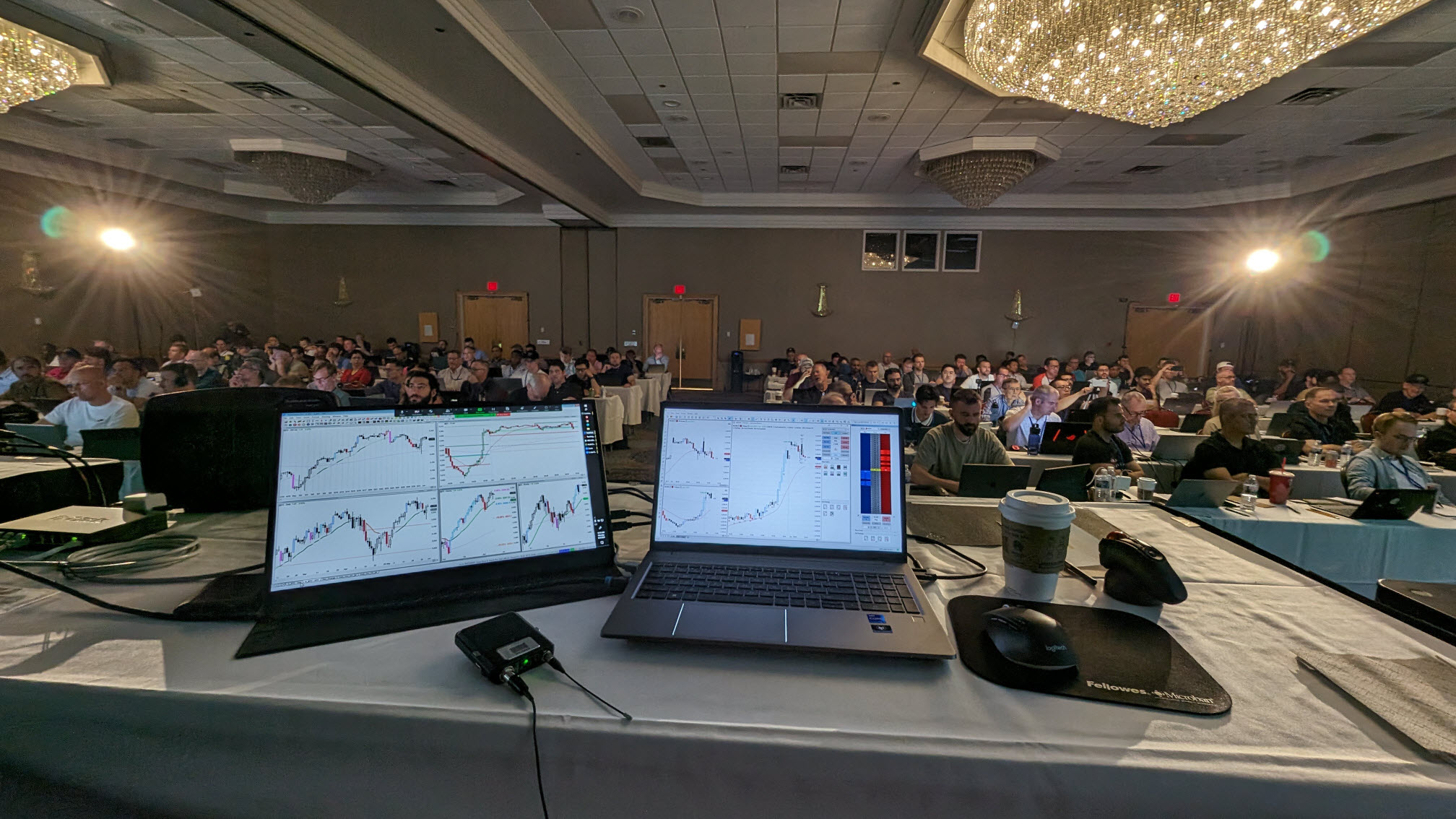 Point of view from my live trading desk